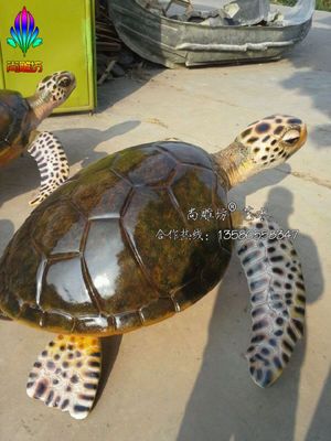 海洋主題公園仿生海洋生物玻璃鋼雕塑 企鵝海豚花魚仿真展覽道具